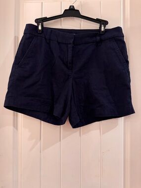 J.‎ Crew Navy blue chino shorts women's 6